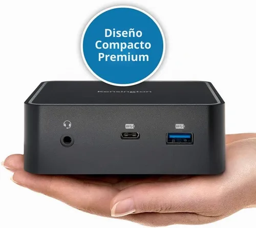 Vista 6 de Kensington Estación de acoplamiento Thunderbolt 3 SD2400T - 85W PD - Dual 4K para Windows y Mac - Compatible con TAA (K38390NA)