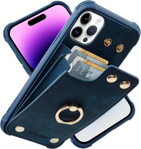 Vista 29 de Funda tipo cartera compatible con iPhone XR/10R con tarjetero de crédito, funda protectora de cuero a prueba de golpes compatible con anillo