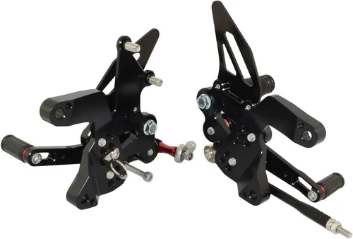 Vista 6 de ARASHI - Reposapiés ajustables para conductor de motocicleta, reposapiés, pedales, soporte de palanca de cambios para KAWASAKI Z 900 Z900 ZR900 2017
