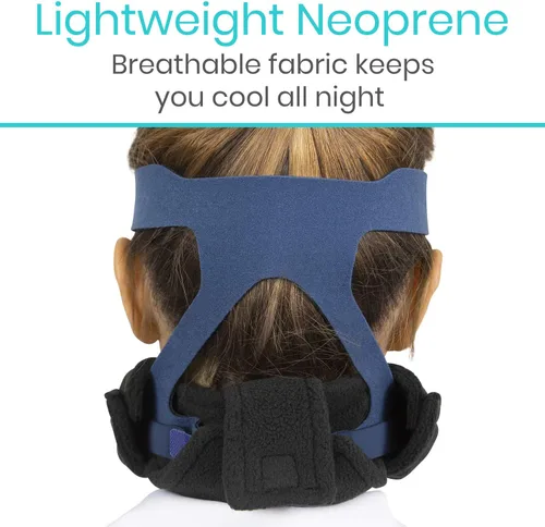 Vista 7 de Vive CPAP - Funda de correa para el cuello, almohadilla para el cuello para máscaras de casco BiPap Comfort & Prevent Lines: ajuste universal