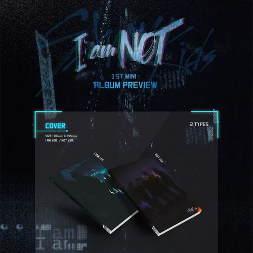 Vista 2 de Stray Kids - 1er mini álbum I am not I am ver. Photobook + 3 tarjetas de fotos + 2 insignias de botón de pin