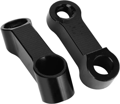 Vista 5 de Adaptador de espejo de motocicleta 0.394 in 0.315 in retrovisor extensor kit para manillar montaje elevador con ajuste universal motocicletas