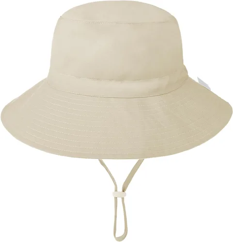 Vista 2 de Sombrero de sol para bebé, sombrero de sol para niños y niñas, gorra ajustable con protección solar UPF 50+