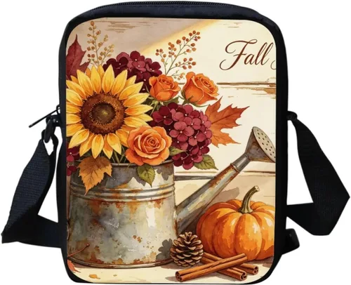 Vista 20 de HUGS IDEA Animales Cara Pequeña Crossbody Bolsos Bolso De Hombro Bandera estadounidense
