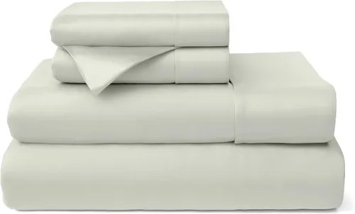 Vista 15 de Cosy House Collection Juego de sábanas de 3 piezas de 100% rayón derivado de bambú, fresco, transpirable, sedoso y suave con bolsillo profundo Crema