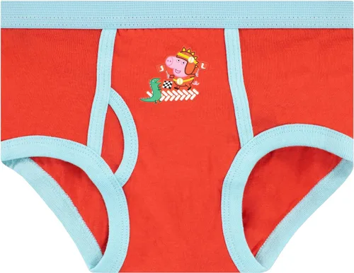 Vista 5 de Peppa Pig Ropa interior George Pig para niños, paquete de 5