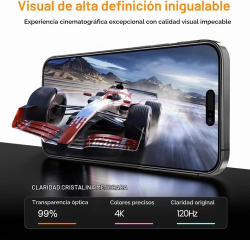 Vista 5 de OneFish Protector de pantalla de vidrio templado de borde completo para iPhone 11 Pro/XS/X de 5.8 pulgadas, paquete de 2 refuerzos de bordes HD