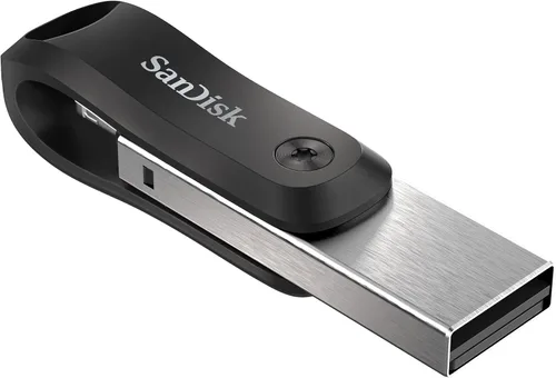 Vista 7 de SanDisk Unidad flash iXpand Go de 128 GB - Para tu iPhone 14 o anterior - Crea espacio en tu iPhone - SDIX60N-128G-GN6NE