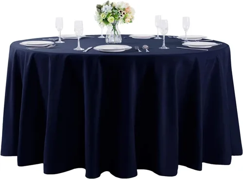 Vista 140 de Mantel rectangular de tela de poliéster lavable de 60 x 120 pulgadas, para decoración de bodas, fiestas, comedores, banquetes