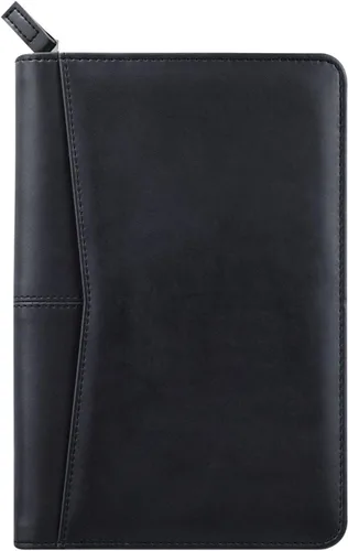 Vista 3 de Organizador de Portafolio Pequeño, Portafolio de Negocios A5 con Cremallera, Carpeta Padfolio Junior para Mujeres y Hombres, Bloc de Escritura de 5