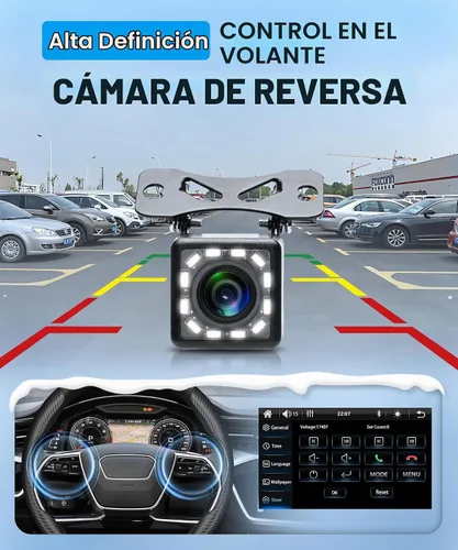 Vista 6 de Rimoody - Estéreo de automóvil de un solo din con Carplay inalámbrico y Android Auto, receptor de audio para automóvil con pantalla táctil de 9