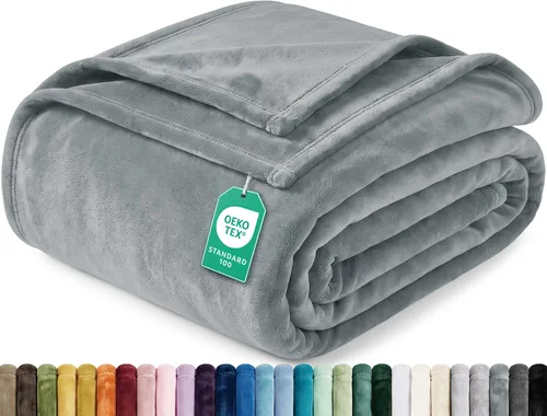 Vista 16 de Utopia Bedding Manta de forro polar negro, tamaño individual, ligera, mullida, suave, antiestática de microfibra (60 x 80 pulgadas)