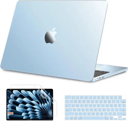Vista 11 de B BELK Funda compatible con MacBook Air de 15 pulgadas 2026 2025 2024 2023 M5 M4 M3 M2 A3448 A3241 A3114 A2941 Pantalla de retina líquida, carcasa
