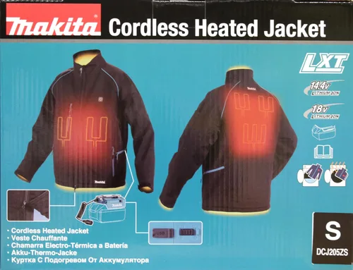 Vista 21 de Makita DCJ205ZS LXT Chaleco con calentador, de 18 voltios, solo (negro, S), pequeño