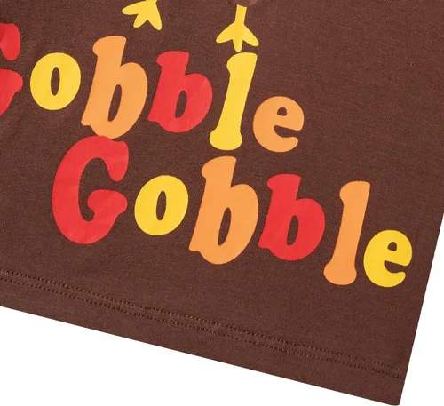 Vista 7 de Fantasy Era Camisa de manga larga para niño y niño con bonito estampado de pavo