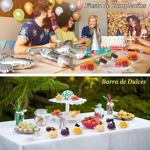 Vista 7 de 300 juegos de mini platos de postre con cucharas de 1 onza 2.4