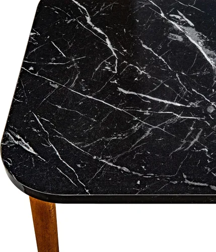 Vista 7 de Mesa de centro rectangular de estilo moderno para sala de estar, mesa auxiliar rectangular moderna, mesas de centro para sala de estar, mesa