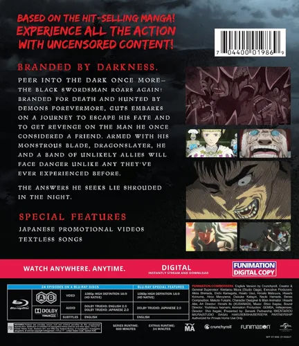 Vista 2 de Berserk (2016) The Complete Series Blu-ray