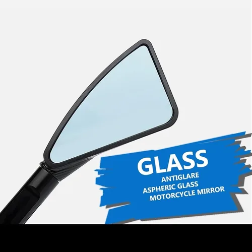 Vista 7 de Espejo retrovisor triangular para motocicleta Yamaha XT660Z XT660 TENERE ABS 2010-2017, espejo retrovisor lateral de aluminio CNC, lente Negro