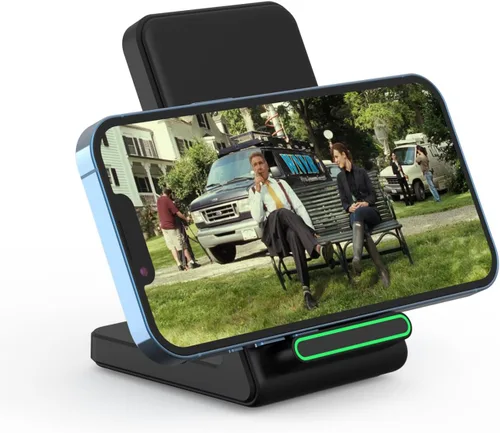 Vista 3 de Soporte de carga inalámbrica rápida, soporte de carga rápida de 15 W con adaptador para Samsung Galaxy S24/S24+/S24 Ultra/S23/S22/S21/S20/S10/Note
