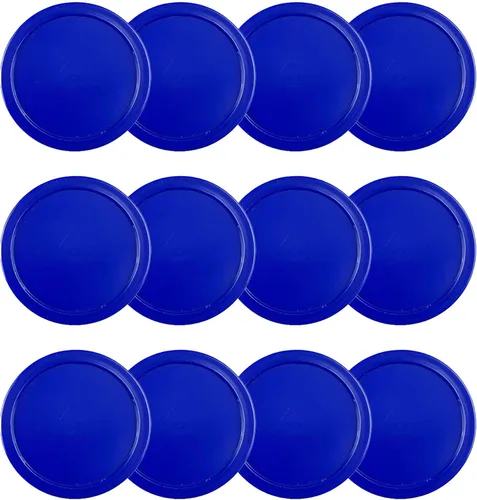 Vista 9 de Paquete de 12 discos de hockey de aire de 2.5 pulgadas para mesa de tamaño pequeño Verde