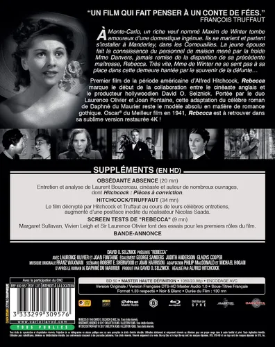 Vista 3 de Rebecca (1940) NON-USA FORMAT, Blu-Ray, Reg.B Import - France