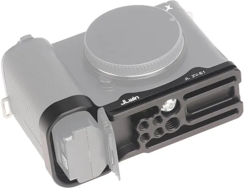 Vista 7 de FocusFoto Placa base de liberación rápida QR placa soporte para cámara Sony ZV-E1 sin espejo, compatible con trípode estándar Arca-Swiss Ballhead