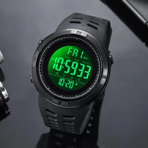 Vista 6 de Men's Digital Sports Watch Waterproof Military Stopwatch Countdown Auto Date Alarm
