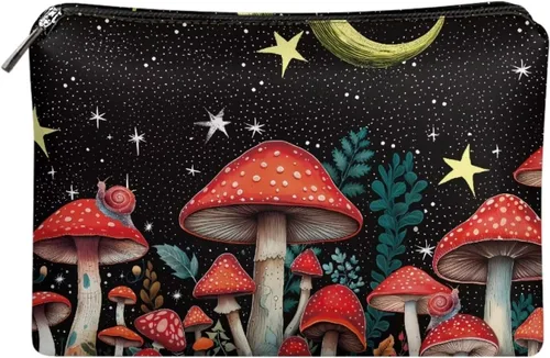 Vista 35 de Flashideas Bolsa de maquillaje portátil de cuero impermeable bolsa de cosméticos embrague maquillaje cepillo bolsa, Estampado De Mármol Azul 1