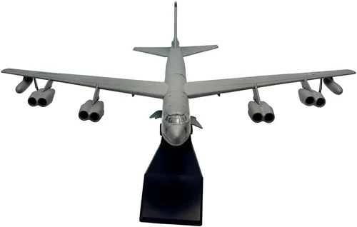 Vista 6 de 1/200 Escala B-52 Stratofor de largo alcance subsónico Jet Powered Strategic Bomber Metal Militar Diecast Plane Model Gift Ornament Collection