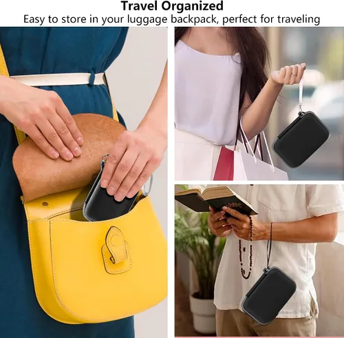 Vista 6 de Leayjeen Funda para impresora fotográfica para teléfono inteligente compatible con KODAK Mini 2/Mini Shot 2 Retro 4PASS Impresora fotográfica Negro