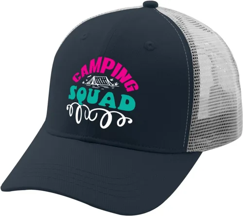 Vista 2 de NEIM Camping Squad Trucker hat Youth Golf hat Apricot Mens Golf hat Gifts for Girlfriends Workout Hats
