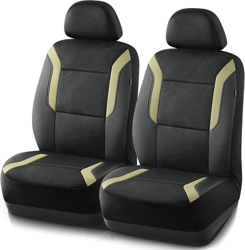 Vista 23 de Skechers Fundas de asiento de coche de espuma viscoelástica, fundas de asiento gruesas de malla Air Cool, juegos completos de asientos de coche
