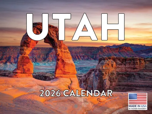 Vista 99 de Calendario de Alabama 2026 para pared, 12 meses, mensual, recuerdos escénicos de AL Hecho en Estados Unidos