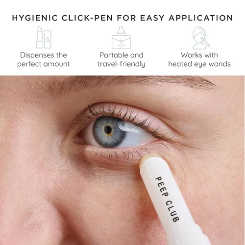 Vista 5 de Peep Club LidStick antienvejecimiento – Bálsamo ocular nocturno formulado por optometristas para líneas finas, hidratante, calmante, perfecto