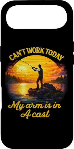 Vista 27 de Can't Work Today My Arm is in A Cast Fly Fishing Funny Humor Case for iPhone 17