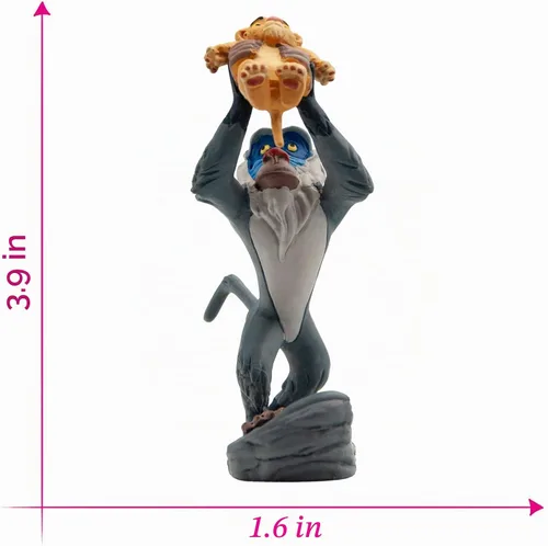 Vista 2 de Bullyland Figura de acción Rafiki con Baby Simba