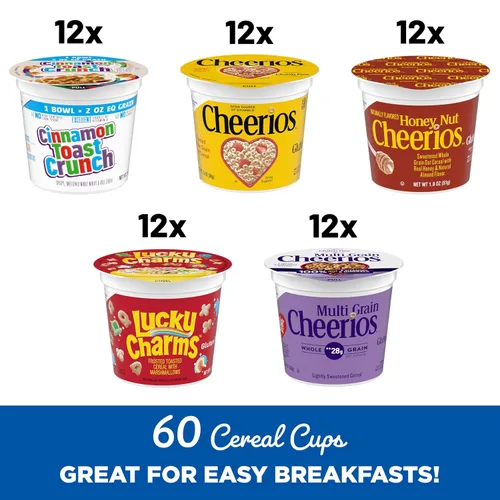 Vista 3 de General Mills Paquete de cereales surtidos para adultos, 60
