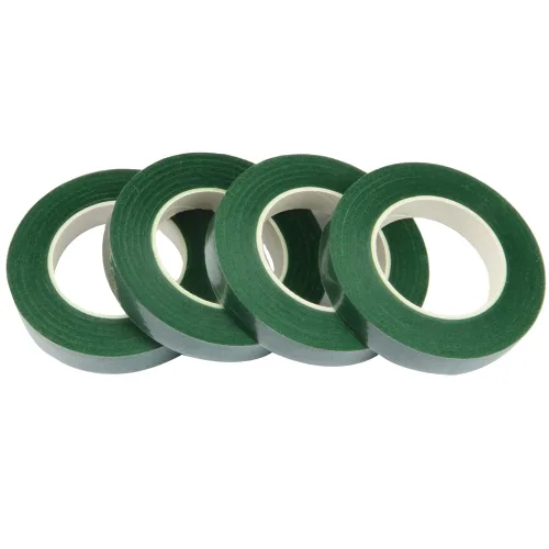 Vista 7 de 4 rollos de cinta floral, marrón, 1/2" de ancho, 30 yardas/rollo