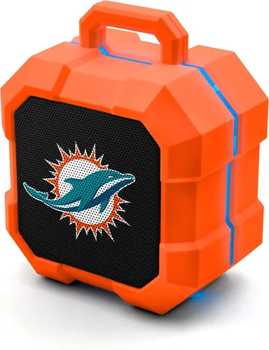 Vista 11 de SOAR NFL Shockbox - Altavoz Bluetooth inalámbrico LED, resistente al agua, IPX4, 5.0 Bluetooth con más de 5 horas de tiempo de reproducción, pequeño
