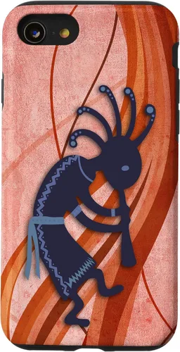 Vista 18 de Native American Kokopelli - Old School 2 - Fan Fun Case for iPhone 17