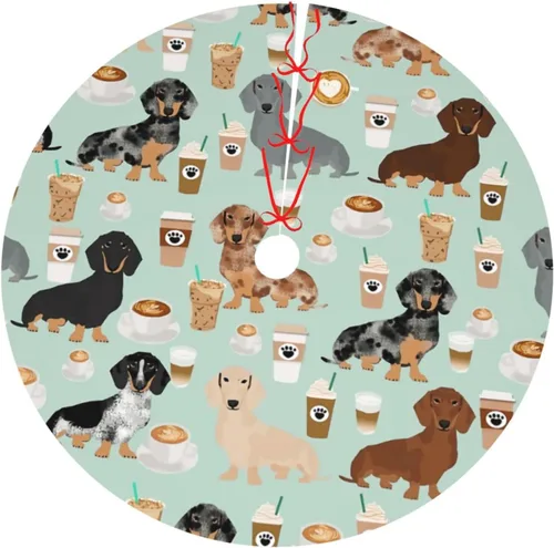 Vista 32 de A Brood of Chickens - Falda de árbol de Navidad de 30 pulgadas con borde de cuadros búfalo rojos y negros, decoración para Feliz Navidad, casa