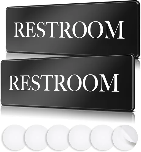 Vista 8 de Cartel de "Employees Must Wash Hands", paquete de 3, 3 x 9 pulgadas, perfecto para paredes, puertas o fregaderos en servicio de alimentos, baños