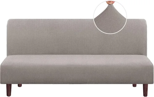 Vista 21 de PrinceDeco Funda elástica sin brazos para futón, funda deslizante para futón, funda para sofá de tamaño completo y cama de sofá de tamaño queen