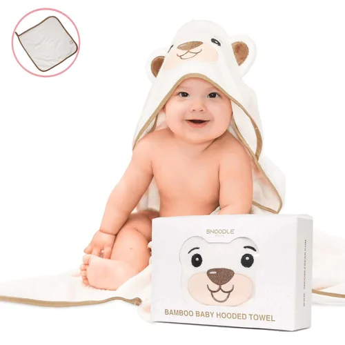 Vista 11 de Toalla de bebé con capucha de bambú de rayón manos libres, extra grande para niños y niñas, rayón orgánico de bambú, toalla suave para bebé, regalo