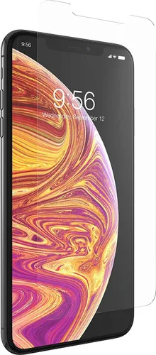 Vista 2 de ZAGG Glass+ Protector de pantalla para iPhone Xs MAX - Cristal templado de alta definición - InvisibleShield - Protección contra impactos y arañazos