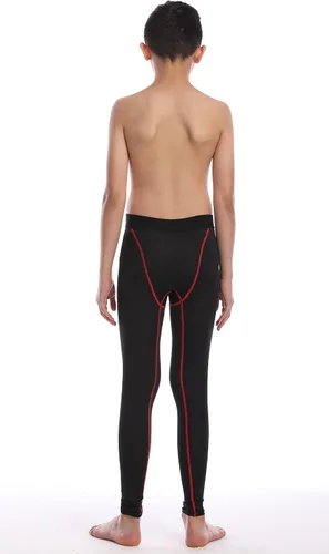 Vista 5 de Pantalones de compresión para niños, capas base, mallas de hockey para fútbol, leggings atléticos, térmicos para niños