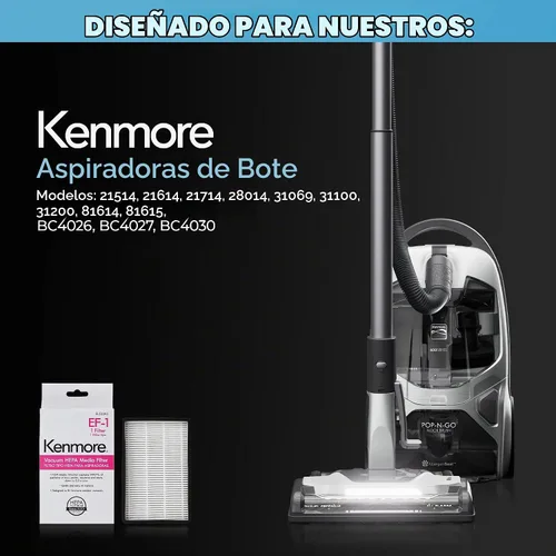 Vista 2 de Kenmore 53295 EF-1 HEPA - Filtro de aire de escape para aspiradoras