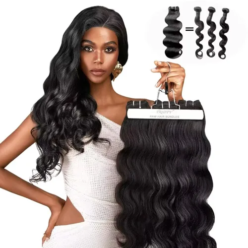 Vista 11 de TRIIPPY Paquetes de Ondas Corporales de Cabello Humano, 100% Cabello Camboyano Crudo Ondulado 3 Paquetes, Triple la Vida Útil Comparado con Paquetes