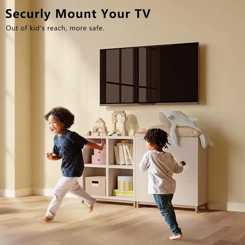 Vista 6 de Soporte de pared para TV de perfil bajo fijo para televisores LED, LCD y plasma de 14 a 43 pulgadas, pantalla plana, soporte universal para monitor